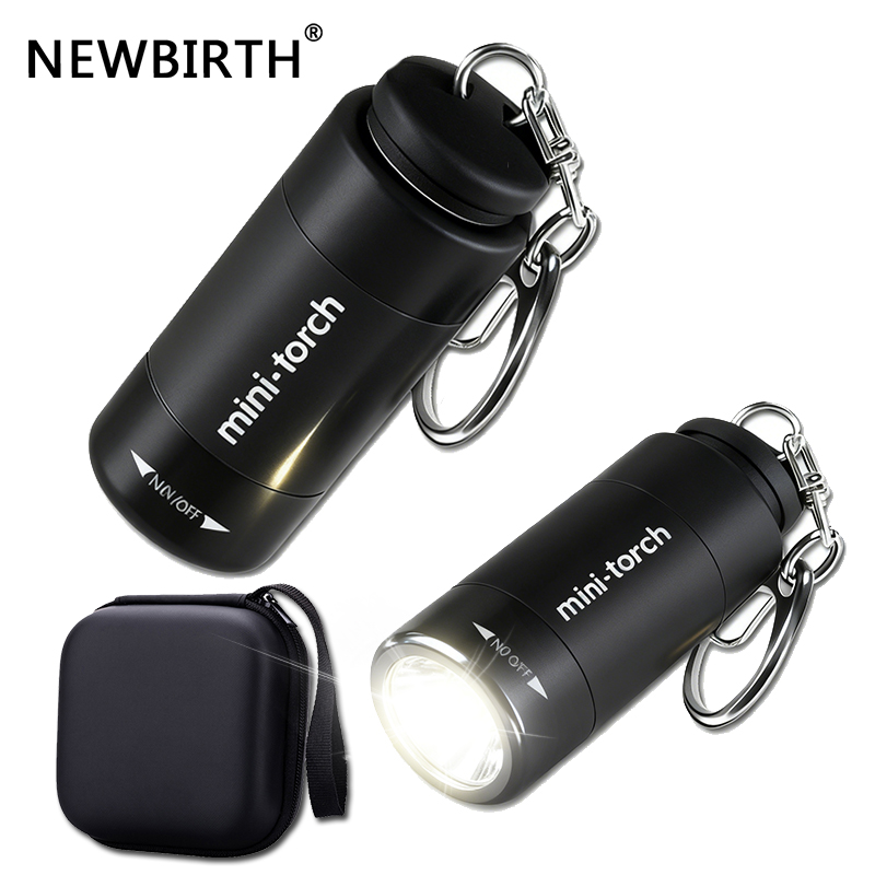 Outdoor Lighting House - USB充電式LED多機能強力ライトポケットキーホルダー懐中電灯防水アウトドアハイキングキャンプミニ懐中電灯