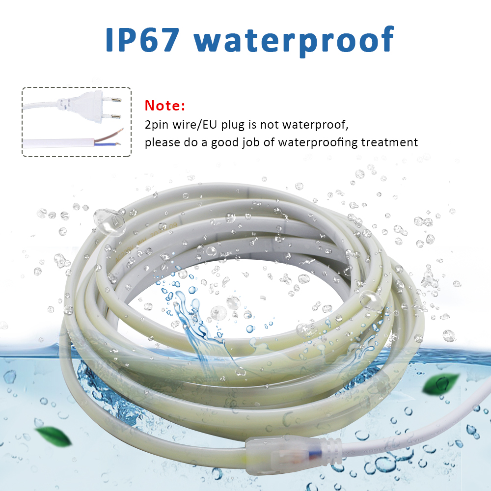 Outdoor Lighting Extension Cord - 220V IP67防水COB LEDストリップ 3000K 4000K 6000K