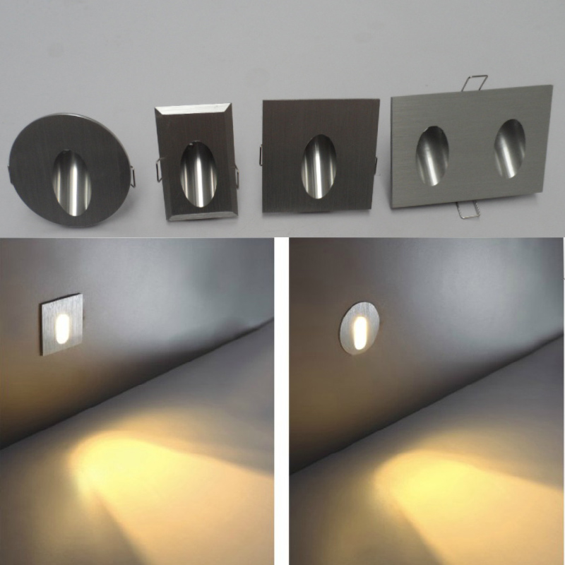Wired Pathway Light - アルミモダンな LED 階段ライト 85-265V 3 ワット壁取り付け用燭台常夜灯スポットライト背景光ステップ通路コーナー経路ランプ
