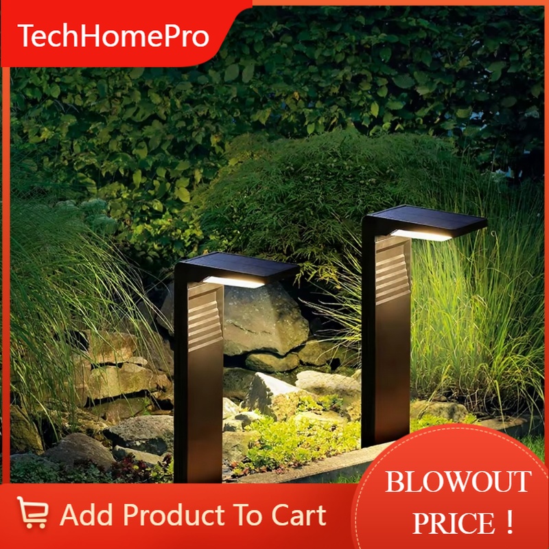 Wired Pathway Light - TechHPSolar 駆動式防水 LED ガーデンライト屋外芝生ランプ庭の通路景観装飾ボラード照明用