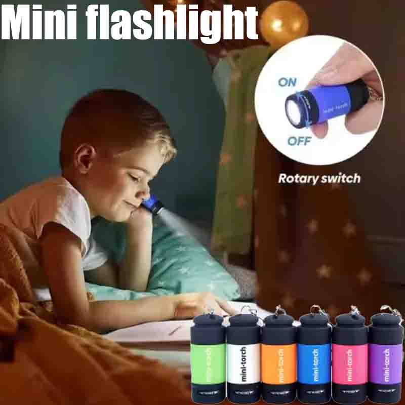 Outdoor Lighting Electric - USB 充電式キャンプミニ懐中電灯強力な光ポケットキーホルダー懐中電灯防水屋外ハイキング LED 多機能