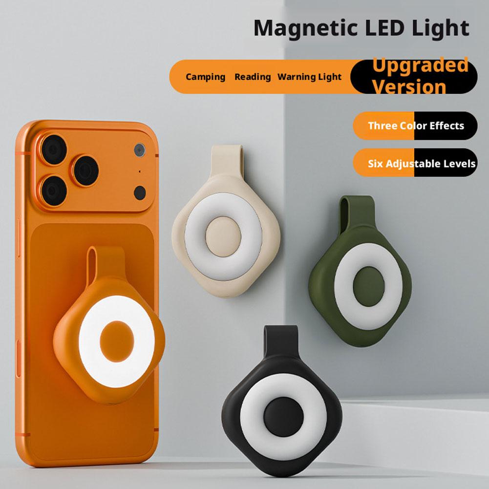Outdoor Lighting For Photography - 充電式磁気携帯電話フィルライトポータブル襟クリップナイトライトランニング読書用屋外懐中電灯