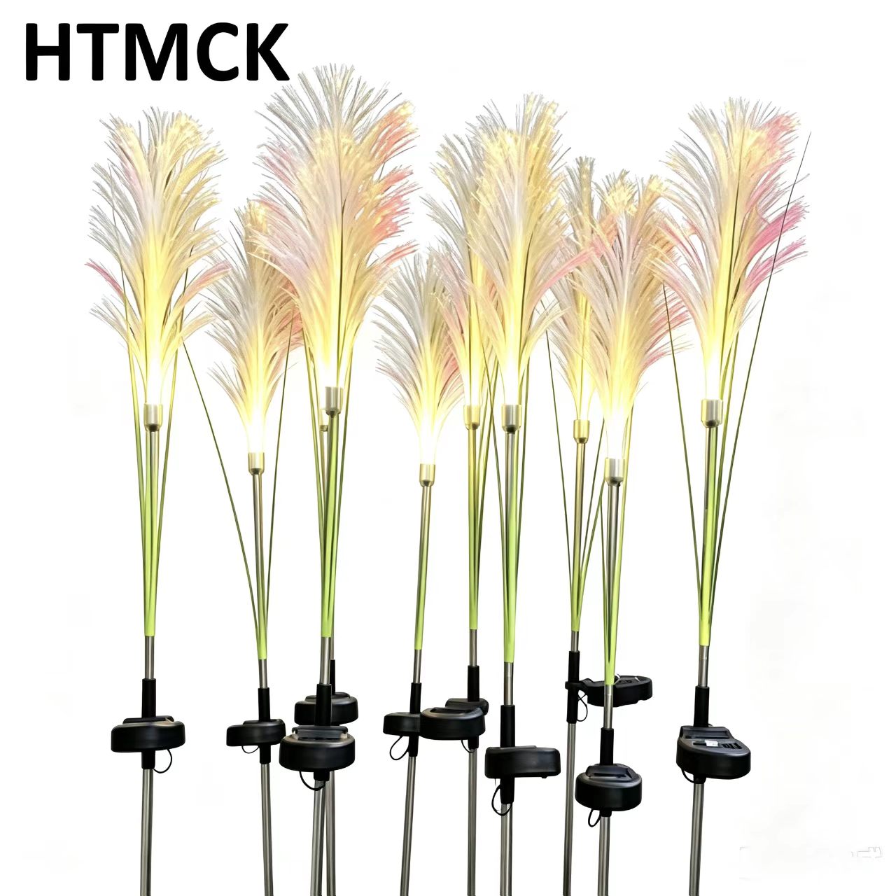 Outdoor Lighting Electric - HTMCK LEDソーラーガーデンリードランプ屋外防水芝生ライトヤードクリスマスデコレーションパス照明デコレーションソーラーパワーライト