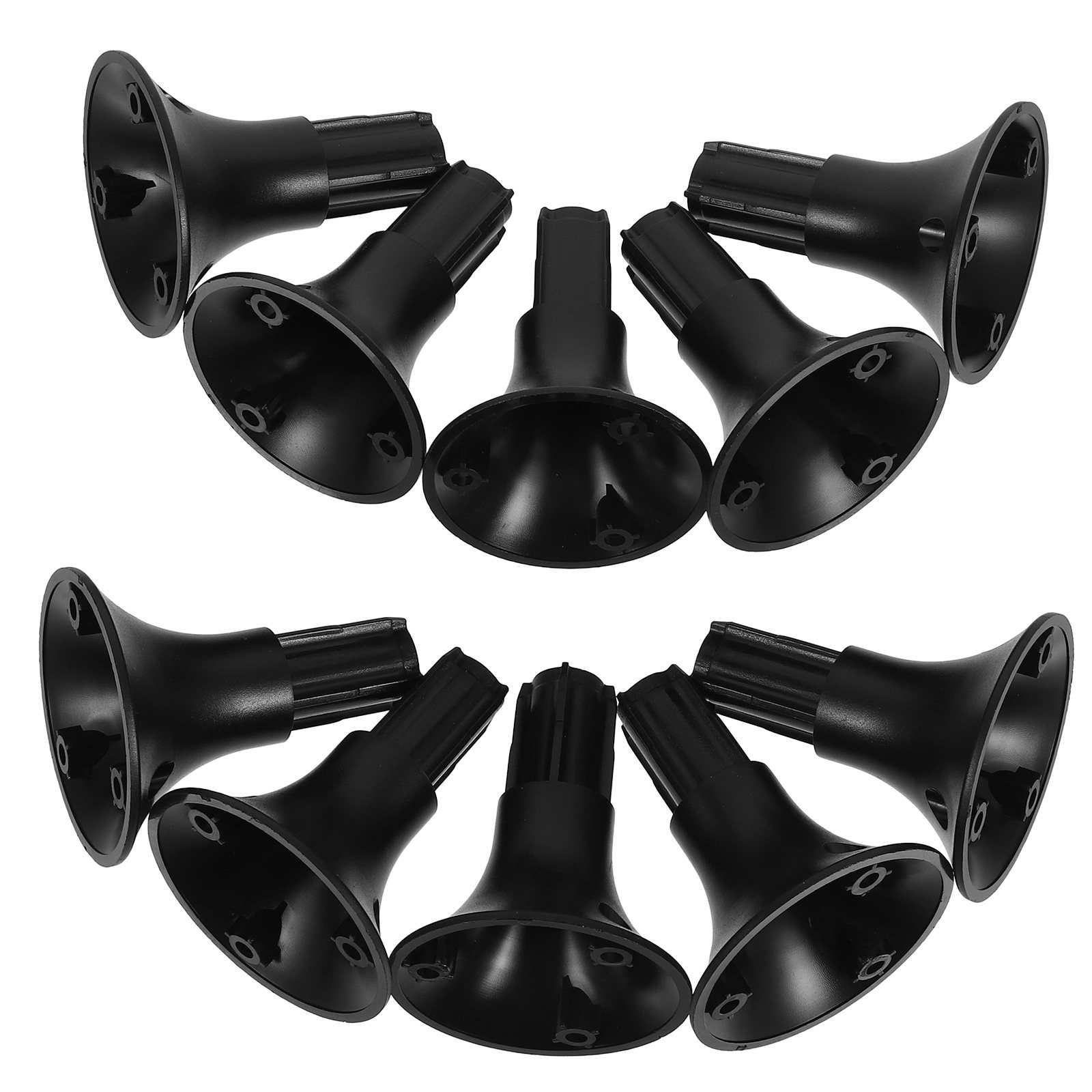 Outdoor Lighting Ground - 10個入りガーデンライトベースソーラーランプホルダー交換用頑丈なABS製屋外芝生ライト用グラウンドポストマウントパスライトステーク