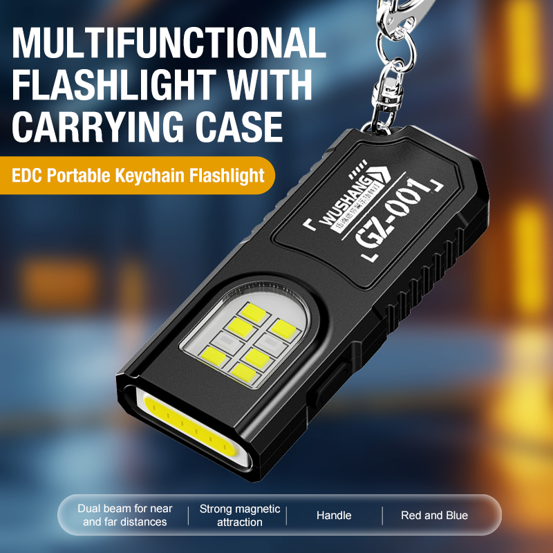 Outdoor Lighting Electric - ポータブルキーホルダー LED COB 懐中電灯 USB 充電式トーチ