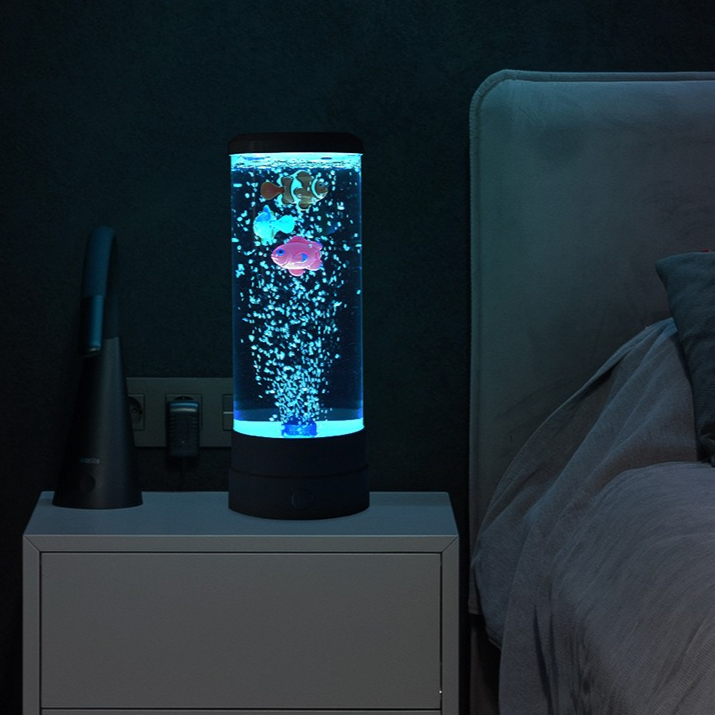 模擬LEDマルチカラーバブルフィッシュ雰囲気ホームデコレーシ - Outdoor Lighting Halloween のレビューと価格