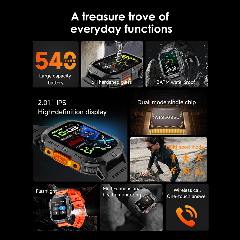 2026年新型スマートウォッチ GPSモーション追跡 6H強 - Outdoor Lighting Track のレビューと価格