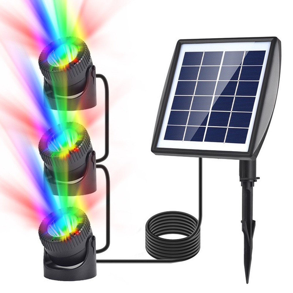 IP68水中RGBソーラーライト（池や屋外の水景用）12色の - Outdoor Lighting Options のレビューと価格