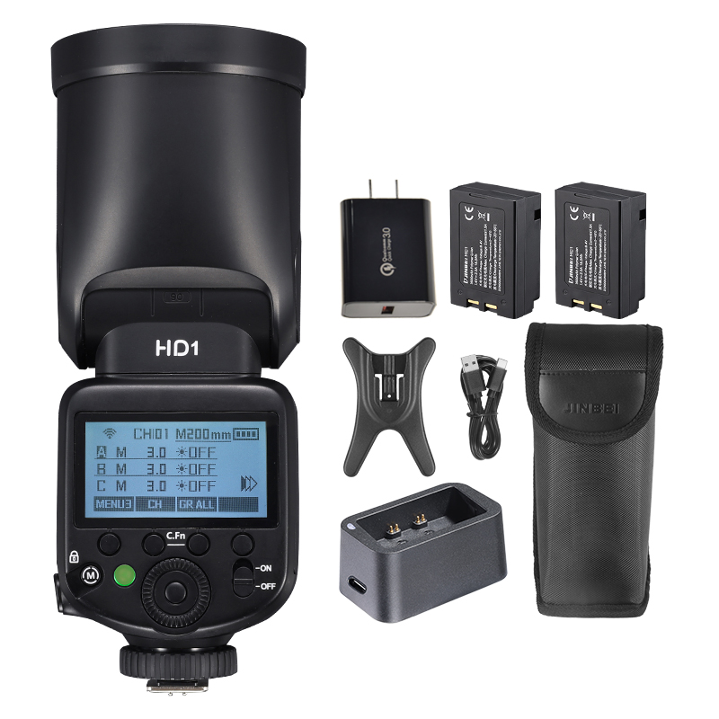 JINBEI HD-1ラウンドヘッドHSSスピードライト屋外 - Outdoor Lighting For Photography のレビューと価格