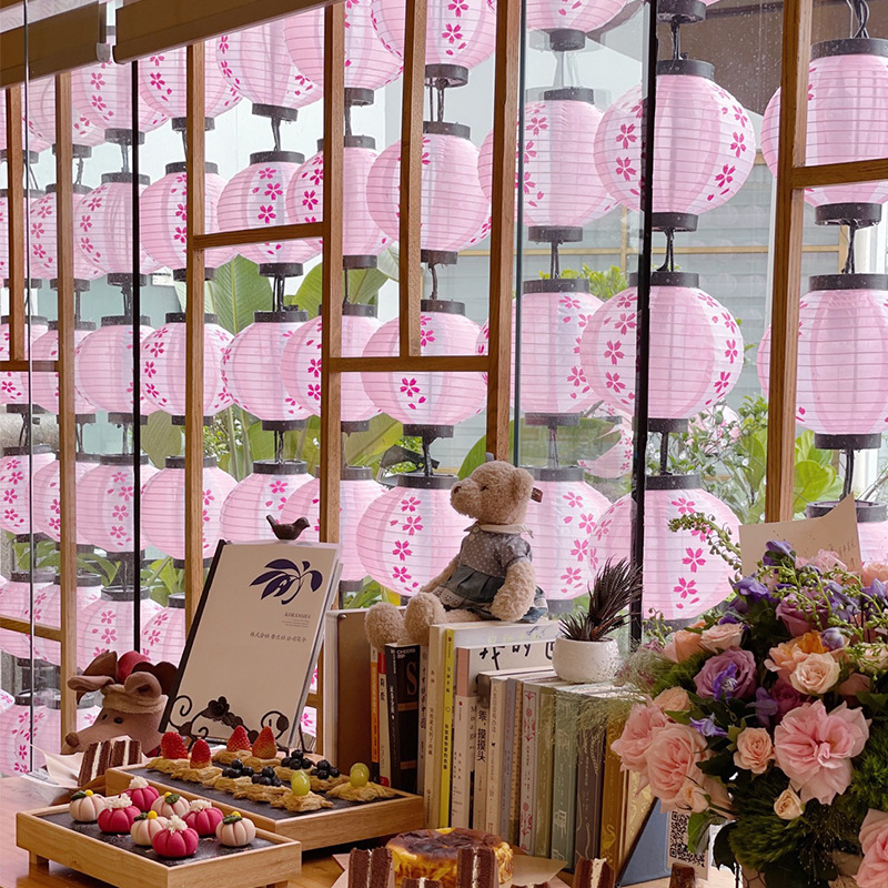 防水桜提灯 ピンク 日本風 吊り下げ 屋外装飾 フェスティバ - Outdoor Lighting Japanese のレビューと価格