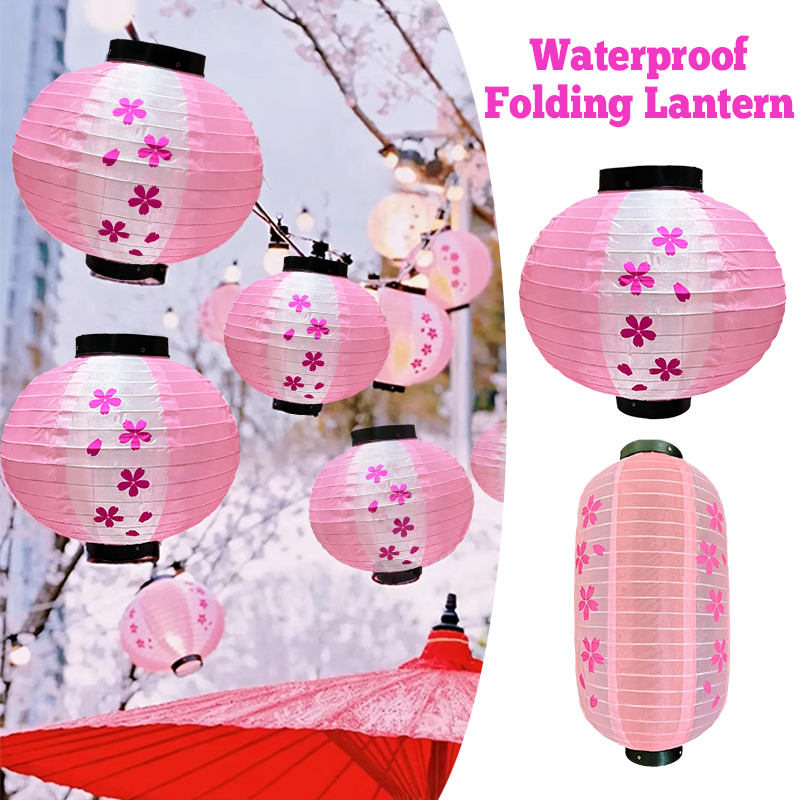 防水桜提灯 ピンク 日本風 吊り下げ 屋外装飾 フェスティバ - Outdoor Lighting Japanese のレビューと価格