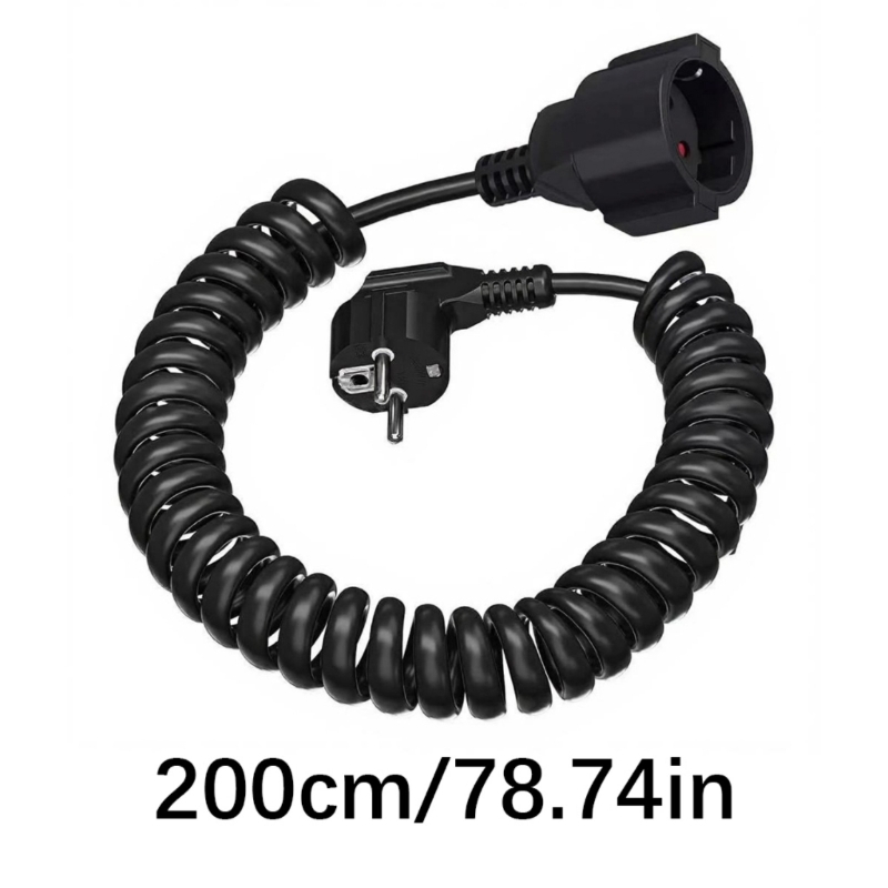 電源延長コード スプリングケーブル オス-メス延長 電源コー - Outdoor Lighting Extension Cord のレビューと価格