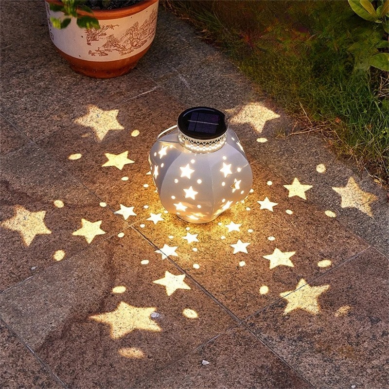 ガーデンスタープロジェクターランプ吊り下げ式ソーラーライト屋 - Outdoor Lighting Electric のレビューと価格