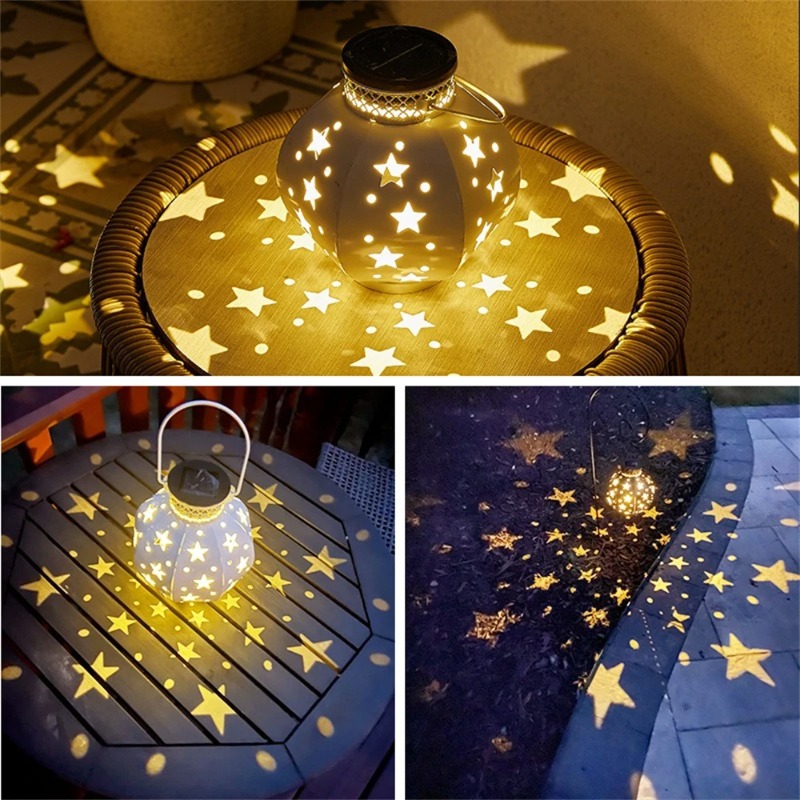 ガーデンスタープロジェクターランプ吊り下げ式ソーラーライト屋 - Outdoor Lighting Electric のレビューと価格