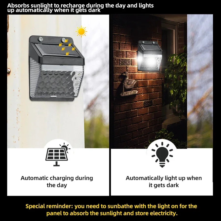 LED ソーラーライト PIR モーションセンサーウォールラ - Outdoor Lighting Electric のレビューと価格