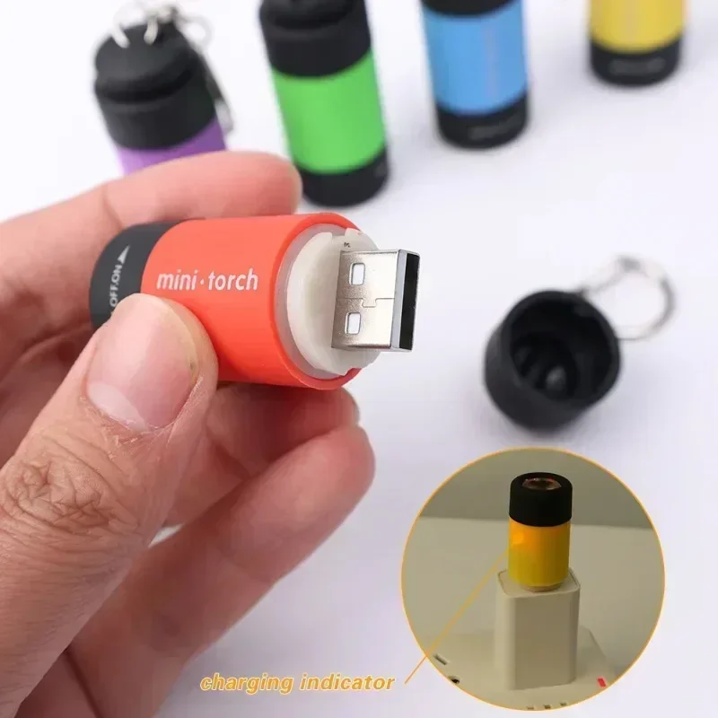 USB充電式LED多機能強力ライトポケットキーホルダー懐中電 - Outdoor Lighting House のレビューと価格