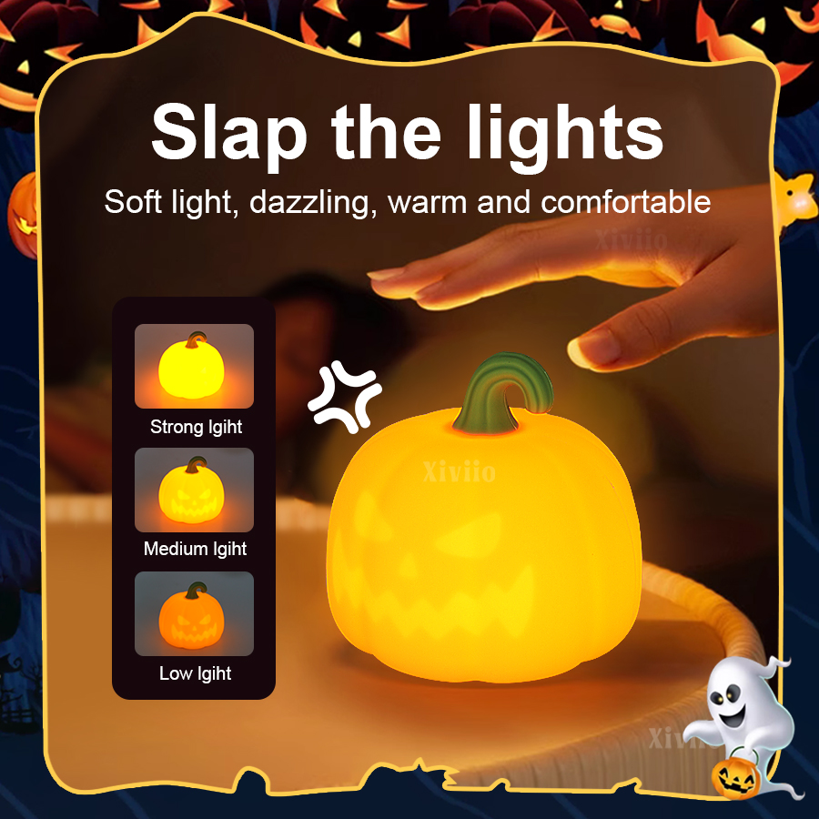 ハロウィンカボチャランプスーパーソフトシリコンカボチャランプ - Outdoor Lighting Halloween のレビューと価格