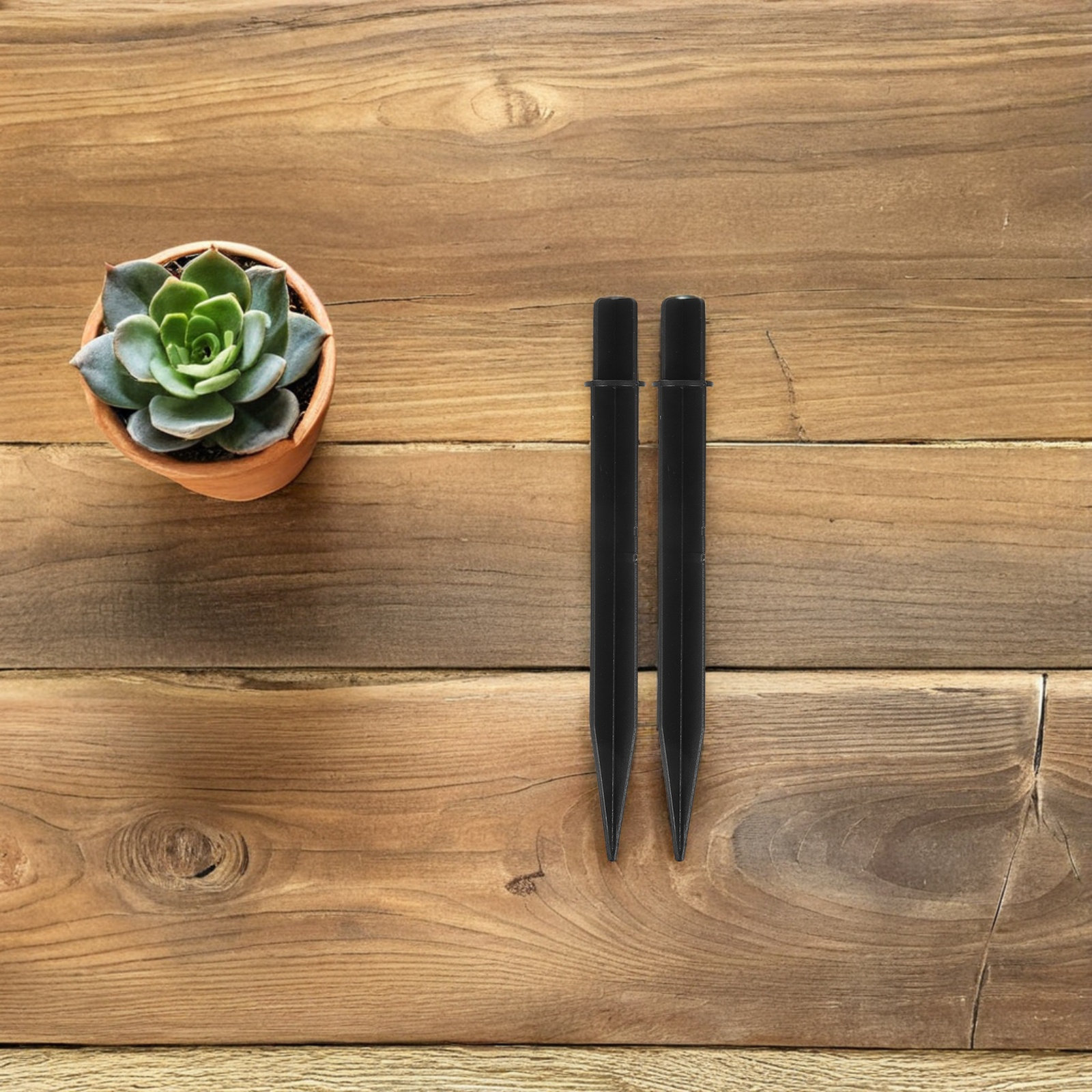 15 個の黒いグラウンドステークス、屋外照明用プラスチックス - Outdoor Lighting Ground のレビューと価格