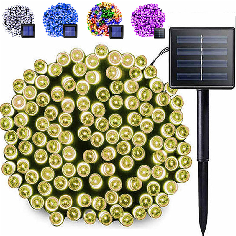 屋外ソーラーライトストリング 8 モード LED クリスマス - Solar Fairy String のレビューと価格