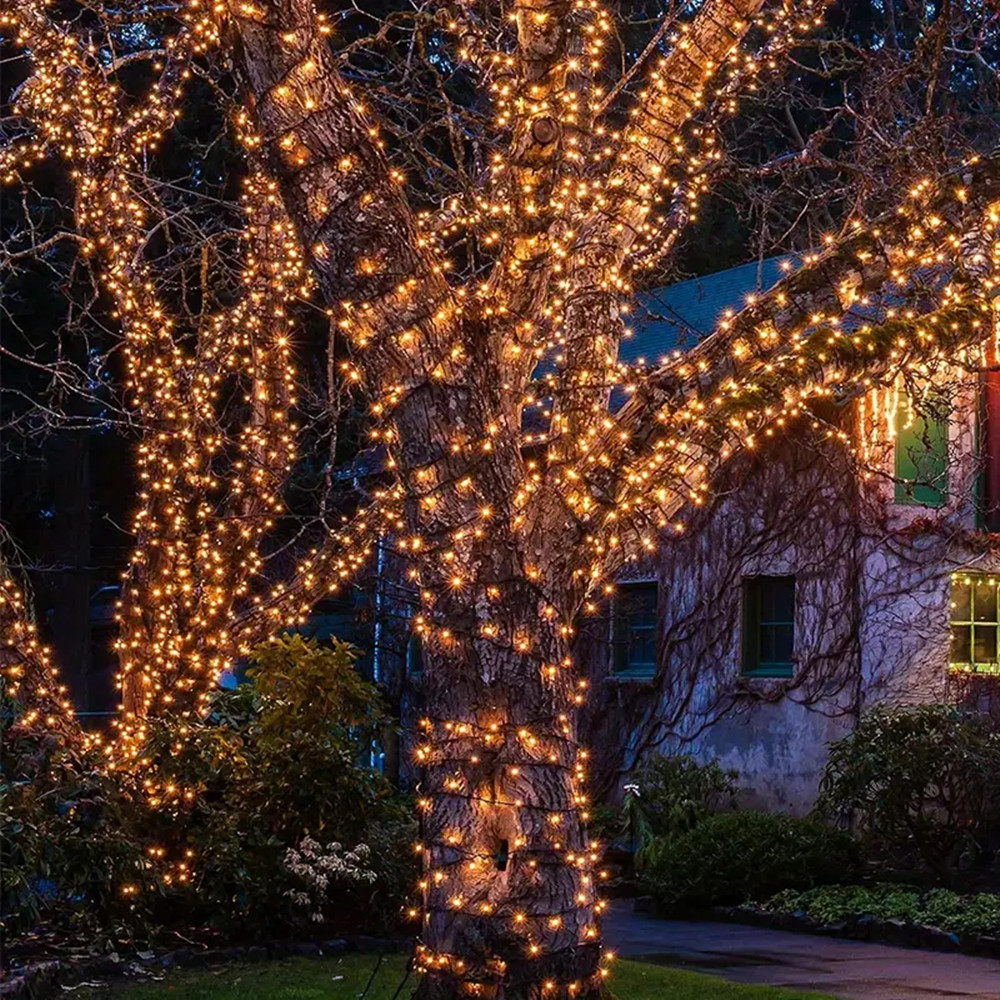 屋外ソーラーライトストリング 8 モード LED クリスマス - Solar Fairy String のレビューと価格