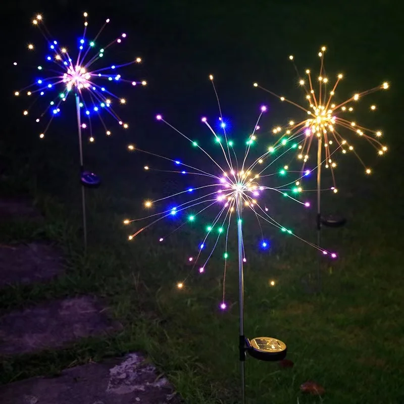ソーラーガーデンライト 200LED 防水屋外花火ランプ L - Wired Pathway Light のレビューと価格