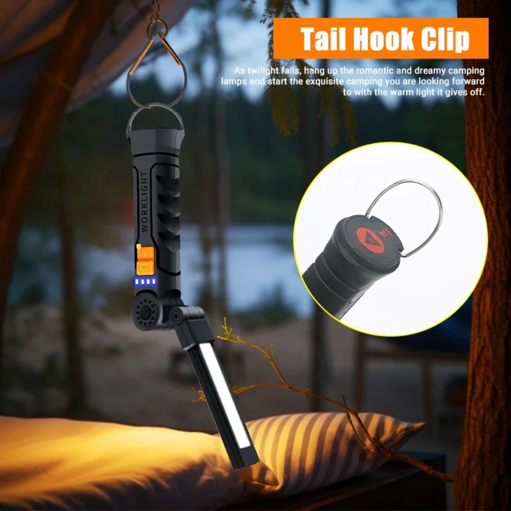 ポータブル COB LED 懐中電灯 USB 充電式トーチ、 - Outdoor Lighting Electric のレビューと価格