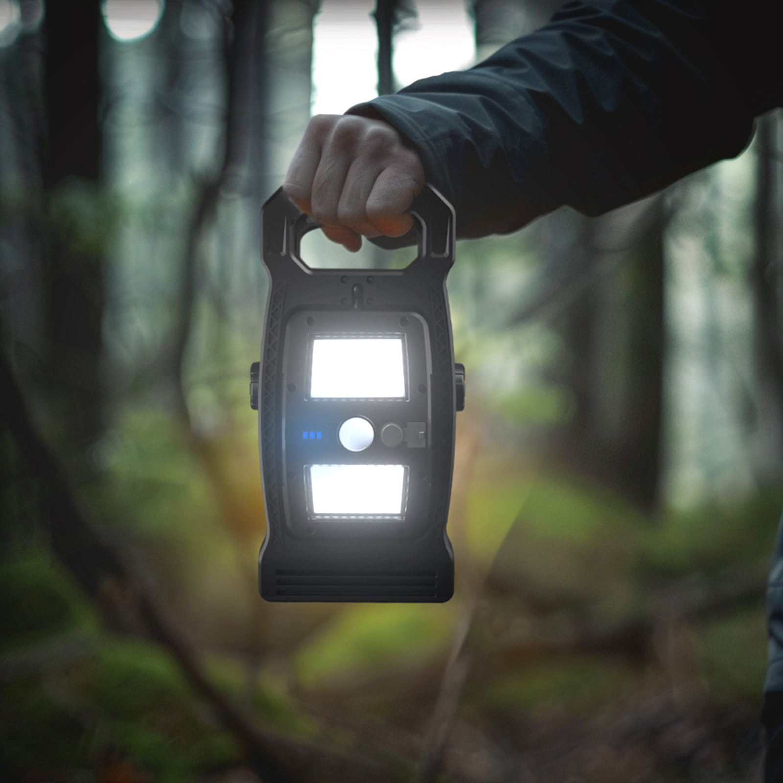 ソーラー充電式LED多機能キャンプライト、3つの照明オプショ - Outdoor Lighting Options のレビューと価格