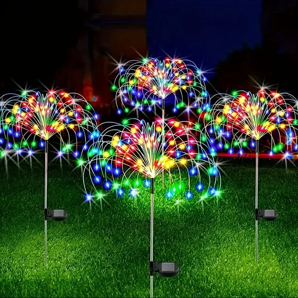 ソーラーLED花火フェアリーライト 屋外ガーデン装飾 8つの - Outdoor Lighting Event のレビューと価格