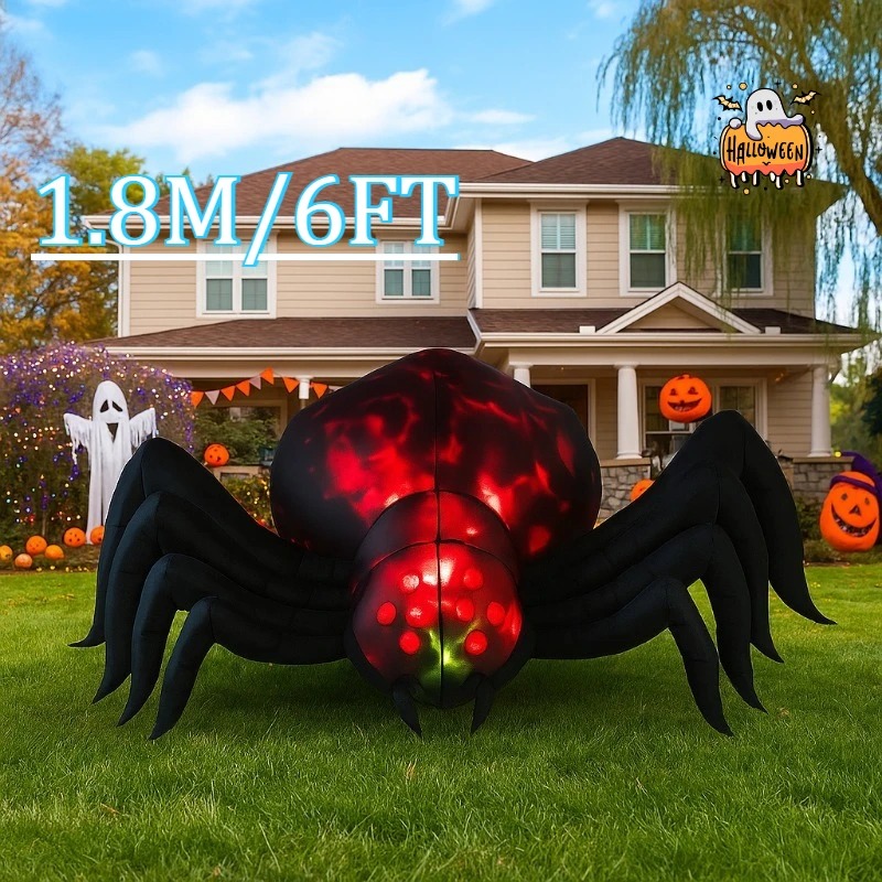 6フィート屋外ホリデーデコレーションインフレータブルモデルハ - Outdoor Lighting Halloween のレビューと価格