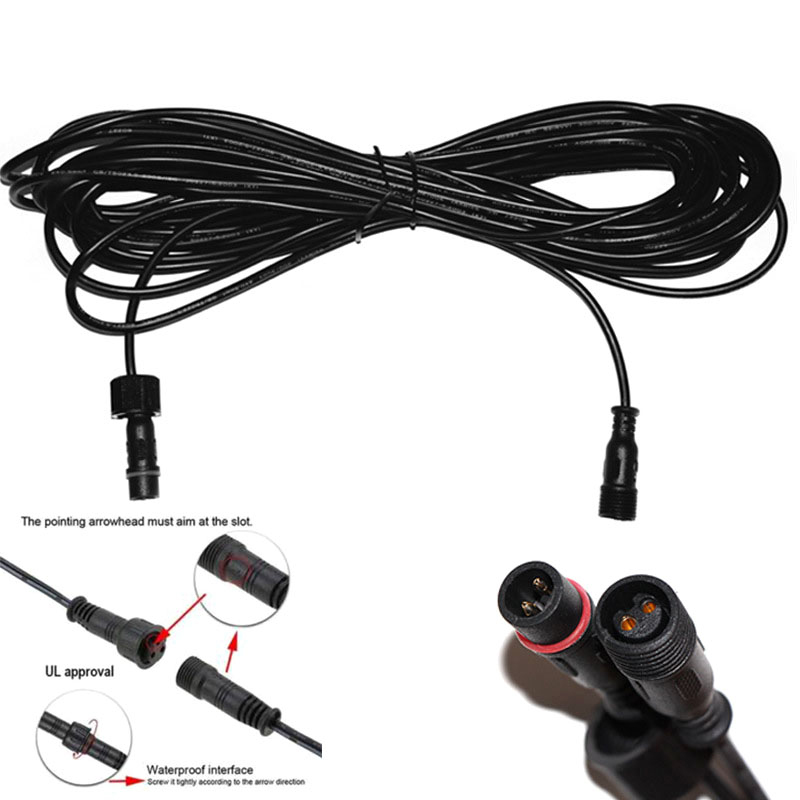延長ケーブル付きダブルホール防水LEDソーラーライト,ストリ - Outdoor Lighting Extension Cord のレビューと価格