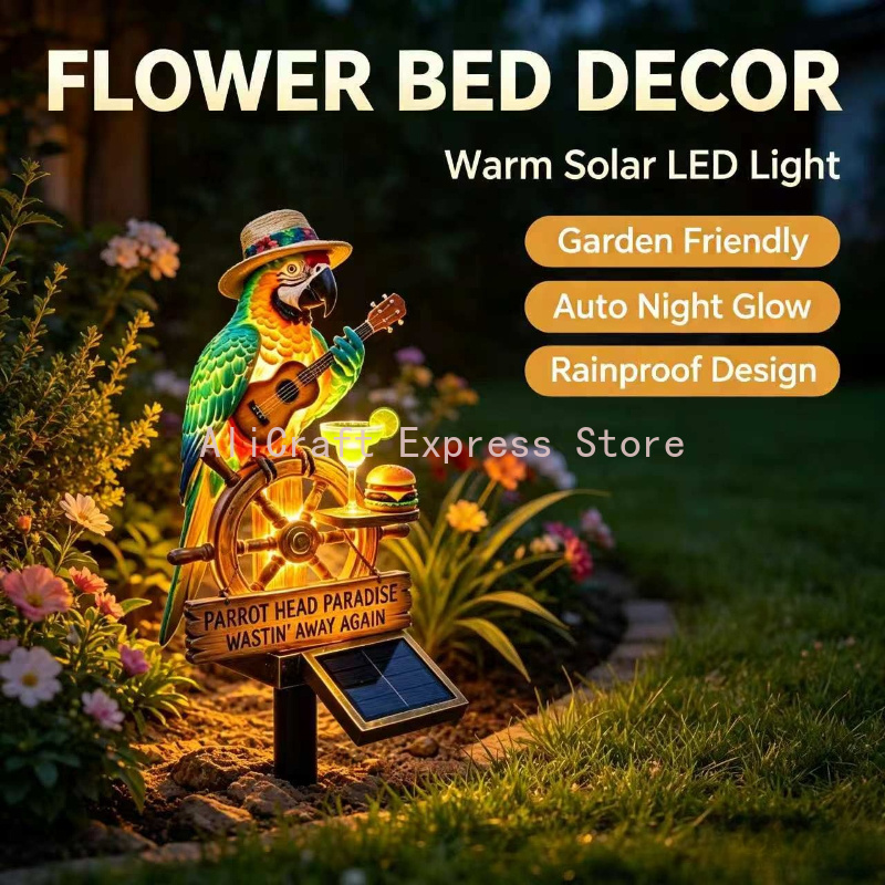 パロットソーラー式ガーデンライト 防雨 無配線 屋外芝生通路 - Wired Pathway Light のレビューと価格