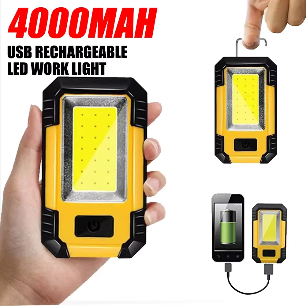 充電式 4000mAh 作業灯 超高輝度 COB フラッシュ - Outdoor Lighting Electric のレビューと価格