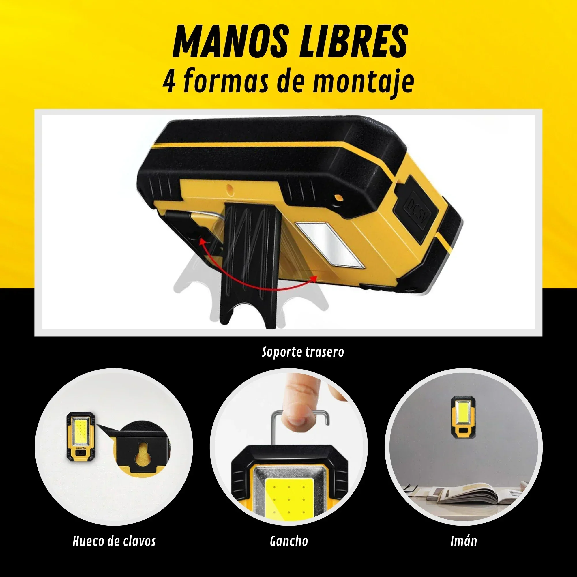 充電式 4000mAh 作業灯 超高輝度 COB フラッシュ - Outdoor Lighting Electric のレビューと価格