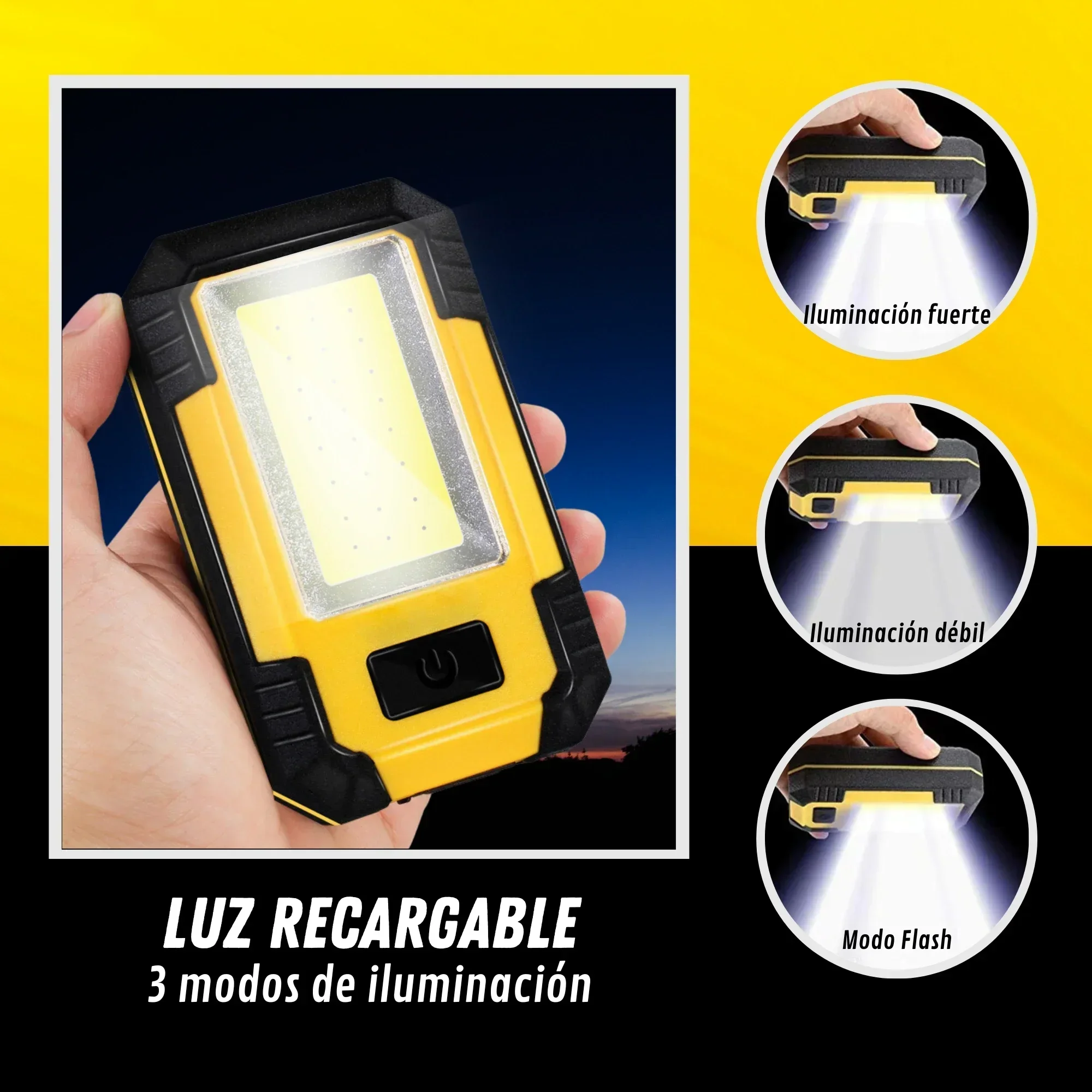 充電式 4000mAh 作業灯 超高輝度 COB フラッシュ - Outdoor Lighting Electric のレビューと価格