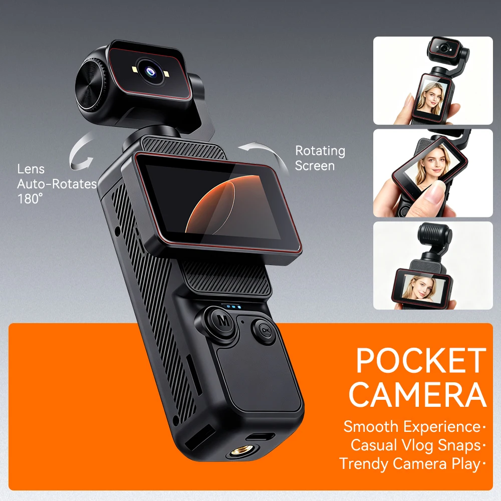 新しいポケットサイズのハンドヘルドVlogカメラ、270 ° - Outdoor Lighting Japanese のレビューと価格
