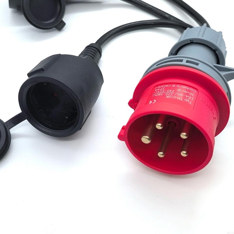 M17B 50 センチメートル 5 ワイヤー工業用アダプタコ - Outdoor Lighting Extension Cord のレビューと価格