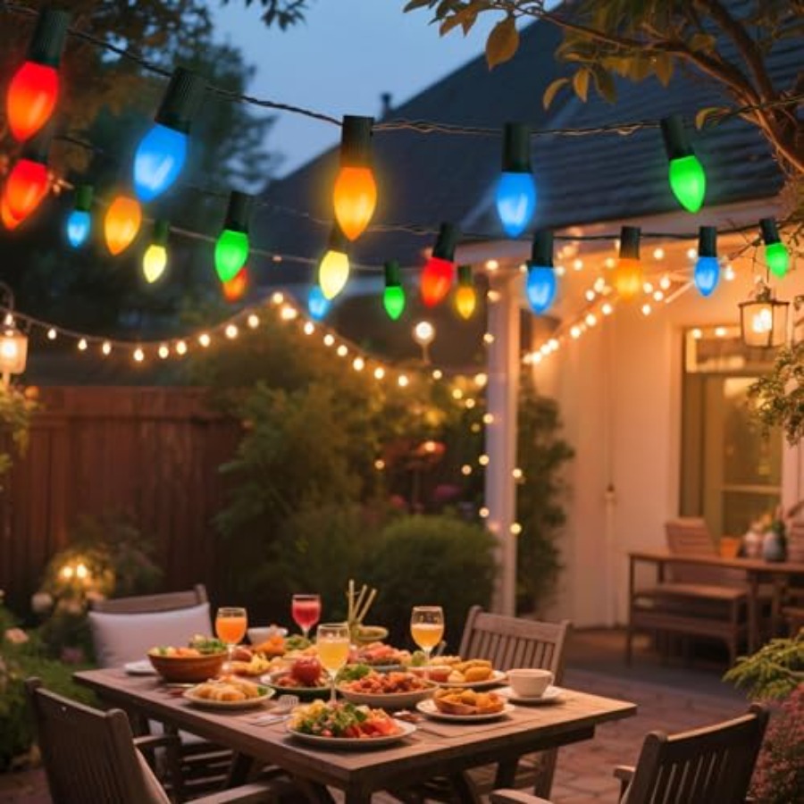 交換用電球25個パック、クリスマス屋外、屋内、芝生、木、パネ - Outdoor Lighting Volt のレビューと価格