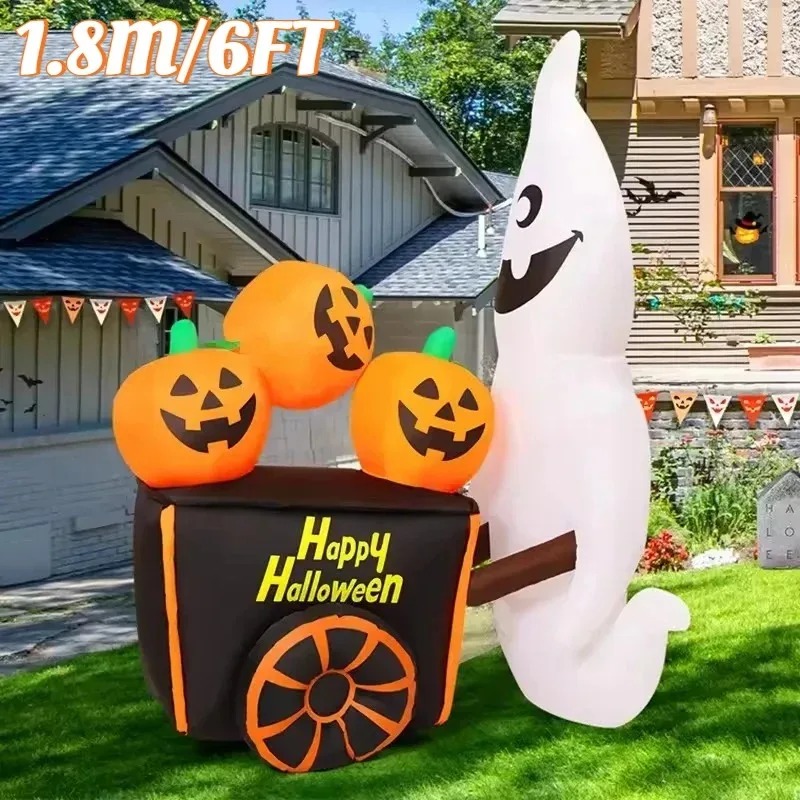 6フィート ハロウィン 屋外 ホリデーデコレーション インフ - Outdoor Lighting Halloween のレビューと価格
