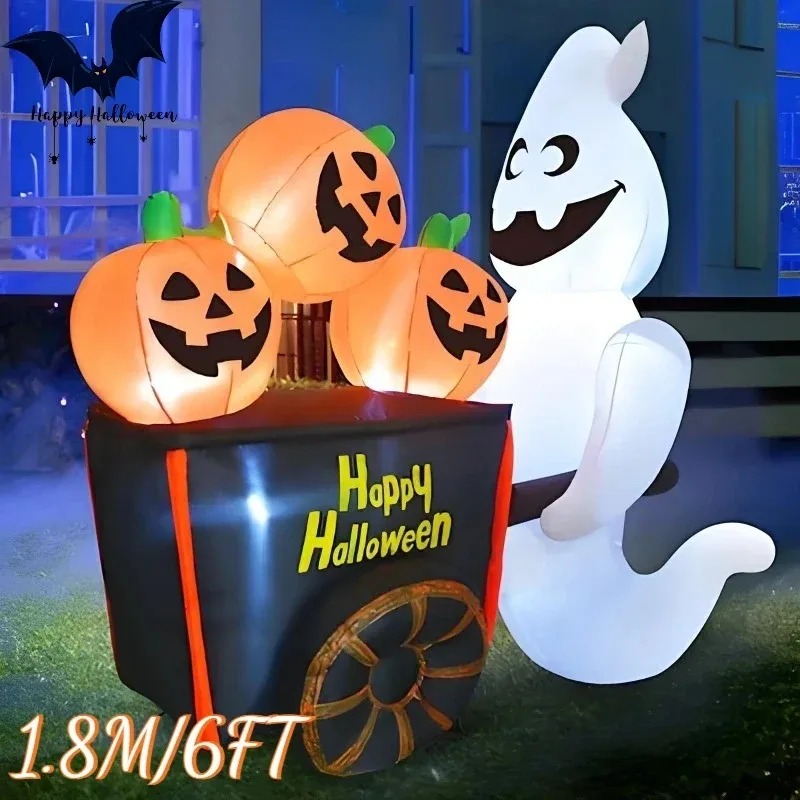 6フィート ハロウィン 屋外 ホリデーデコレーション インフ - Outdoor Lighting Halloween のレビューと価格