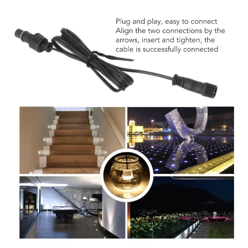 5 個 3.3 フィートデッキライト延長ケーブル 2 ピン  - Outdoor Lighting Extension Cord のレビューと価格