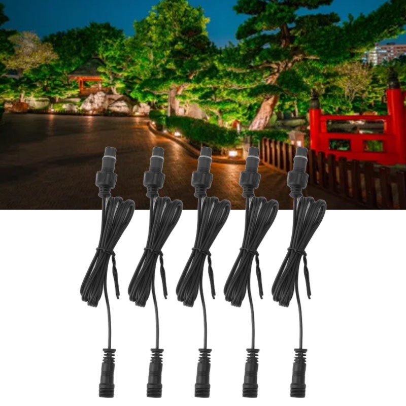 5 個 3.3 フィートデッキライト延長ケーブル 2 ピン  - Outdoor Lighting Extension Cord のレビューと価格