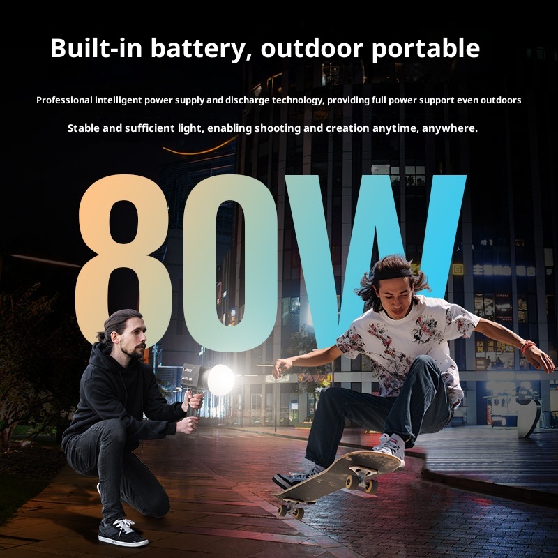 ZGRL80 80W COB LEDビデオライト ハンドヘル - Outdoor Lighting For Photography のレビューと価格