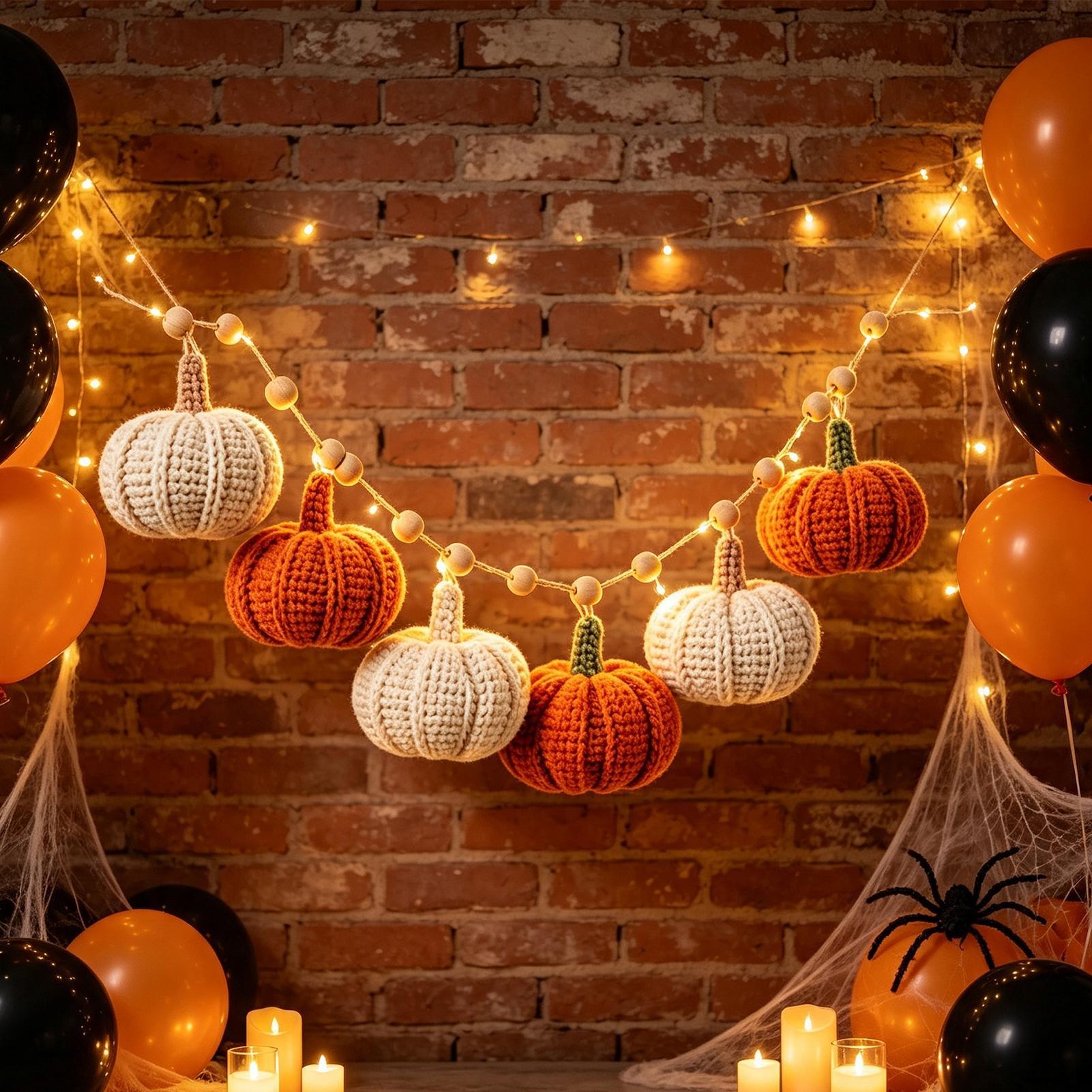 ハロウィンライト 室内暖炉用 ファームハウス風 クロシェ編み - Outdoor Lighting Halloween のレビューと価格
