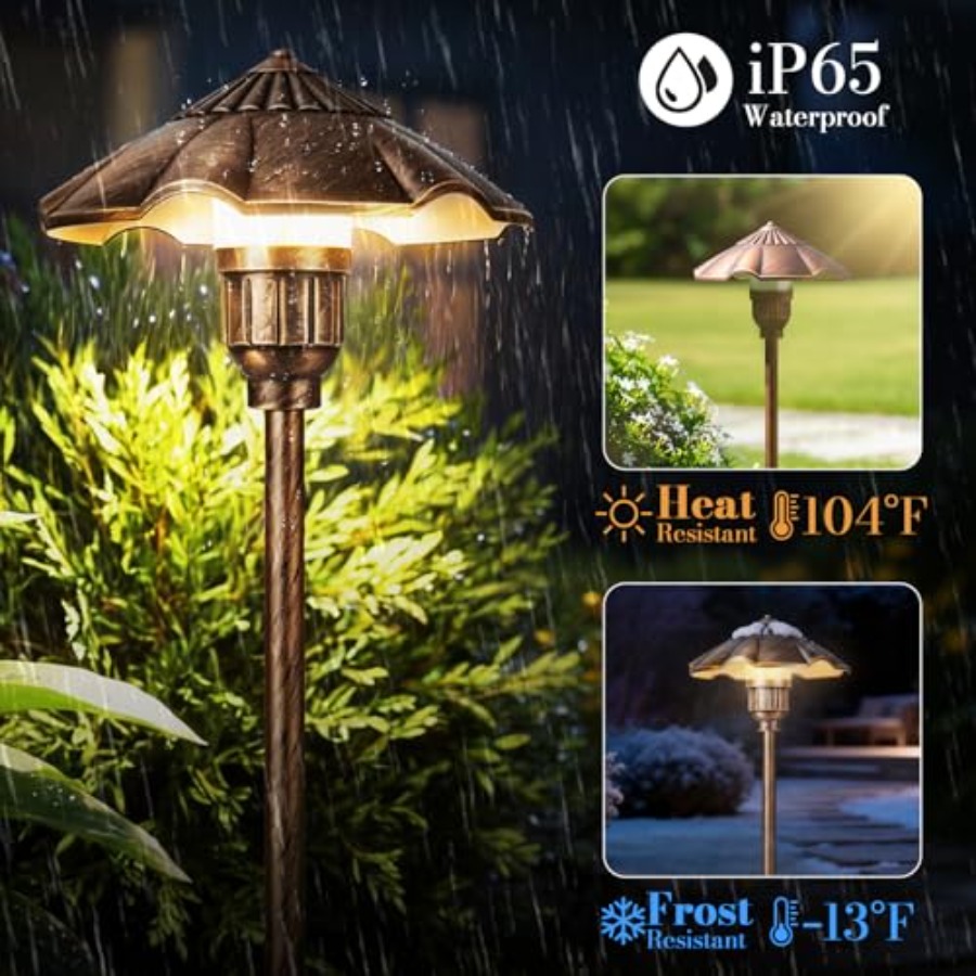 低電圧景観照明、5W 2900K通路照明、12-24V AC - Wired Pathway Light のレビューと価格