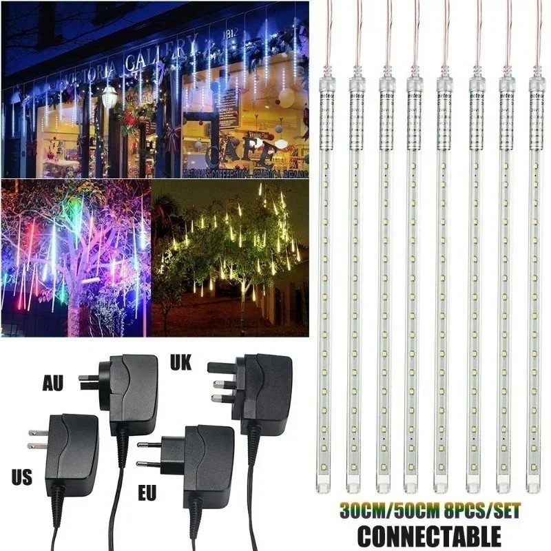 30 センチメートル/50 センチメートル防水流星雨雨 8  - Outdoor Lighting Event のレビューと価格