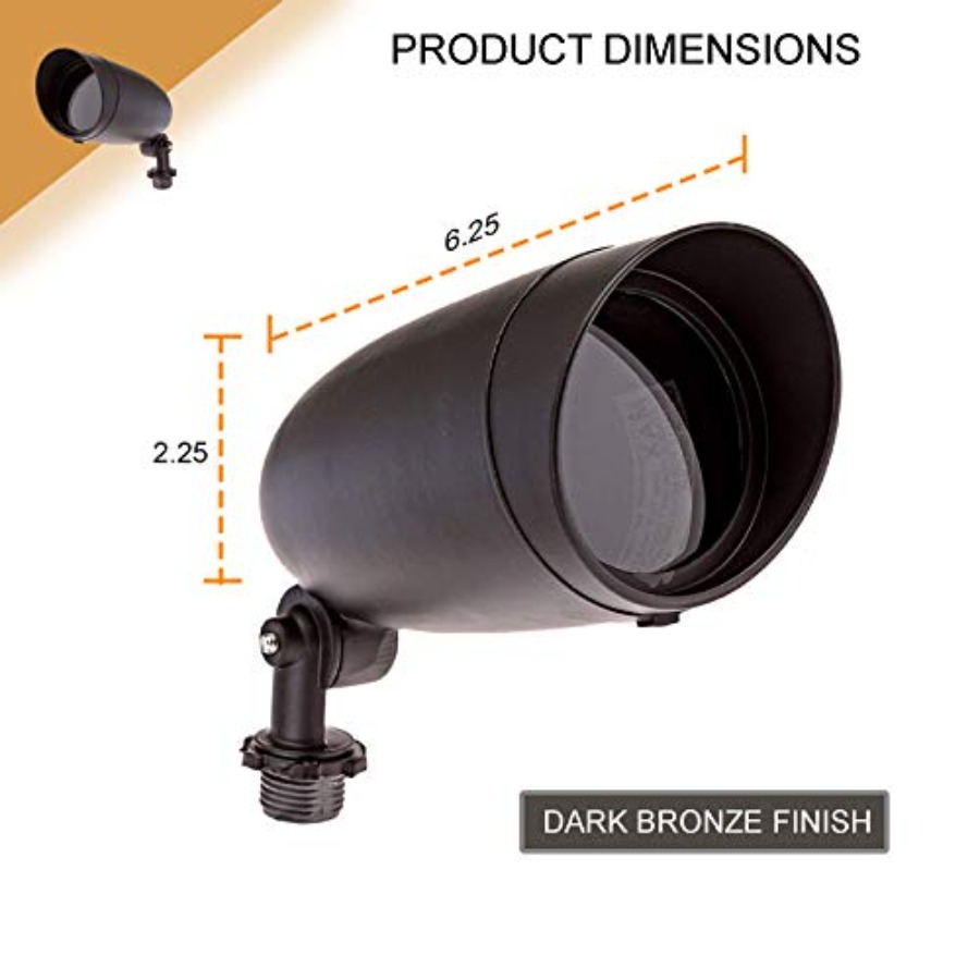 照明器具 ワンライト PAR20 120ボルト ダイキャスト - Outdoor Lighting Volt のレビューと価格