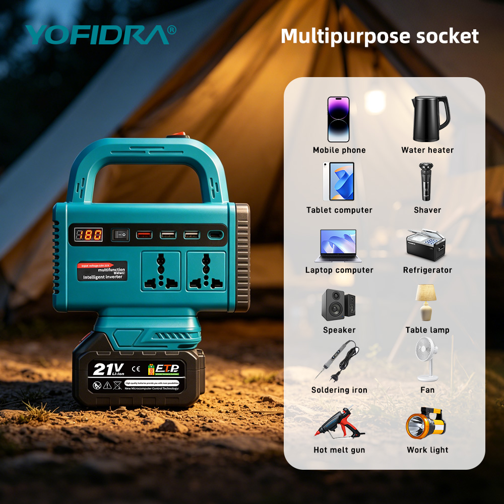 YOFIDRA 220V ポータブルパワーインバーター 屋外 - Outdoor Lighting Battery Operated のレビューと価格