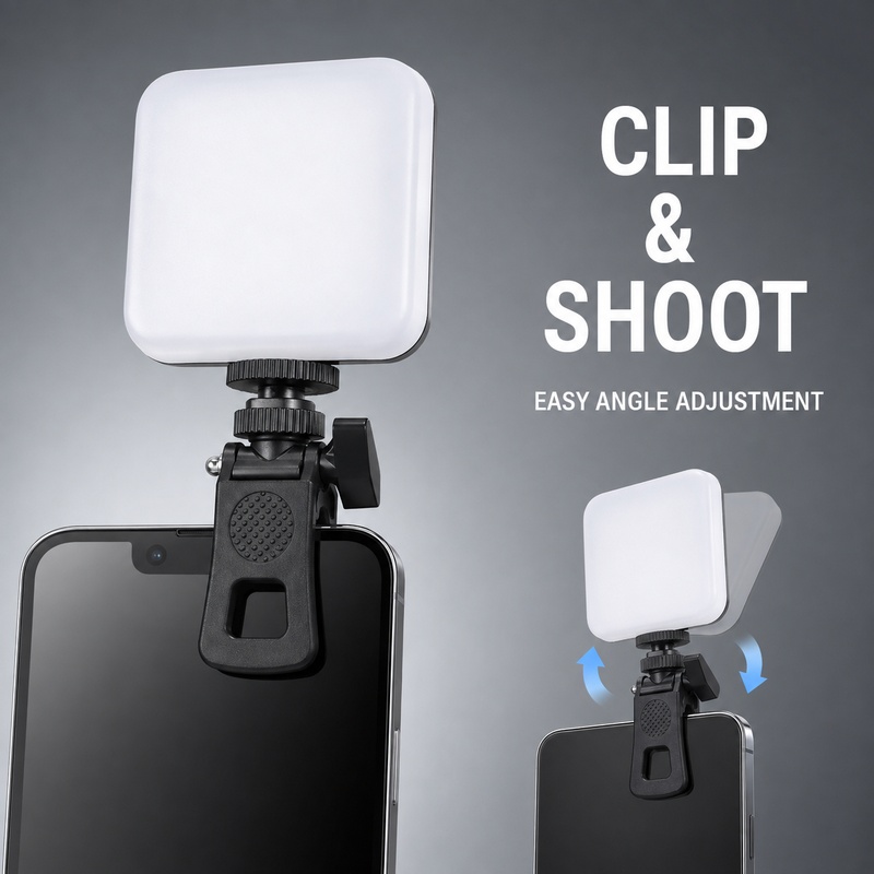 DY11ミニポータブルクリップオン携帯用フィルライト、ノート - Outdoor Lighting For Photography のレビューと価格