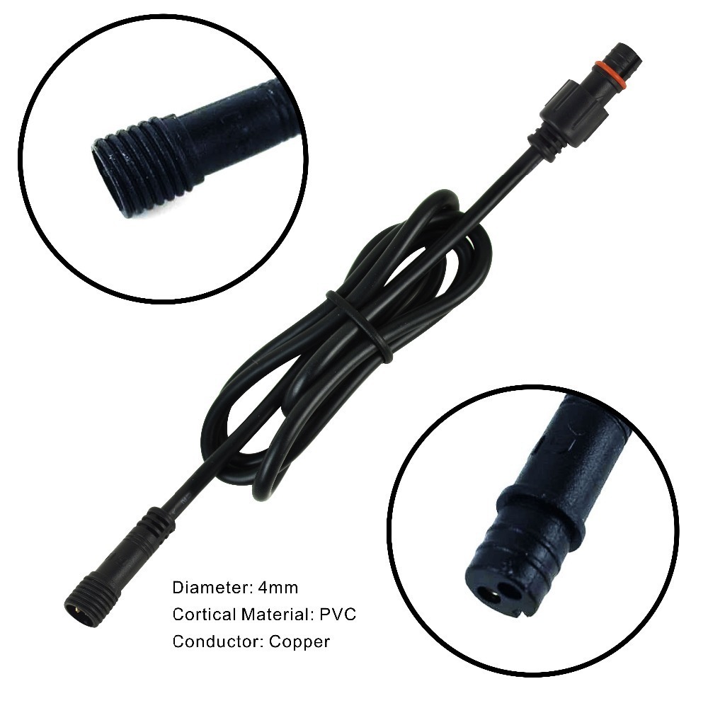 2ピンDC LEDケーブル,長さ1メートル,拡張ケーブル,オ - Outdoor Lighting Extension Cord のレビューと価格