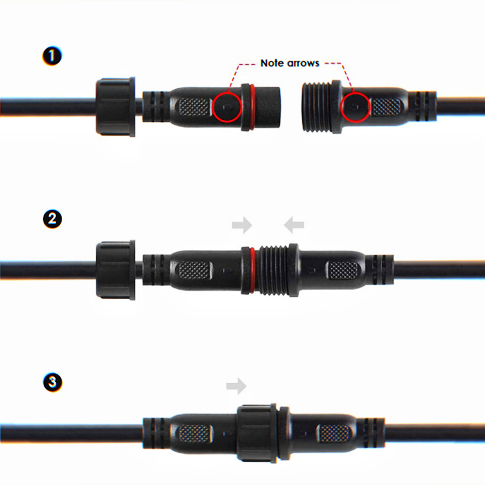2ピンDC LEDケーブル,長さ1メートル,拡張ケーブル,オ - Outdoor Lighting Extension Cord のレビューと価格